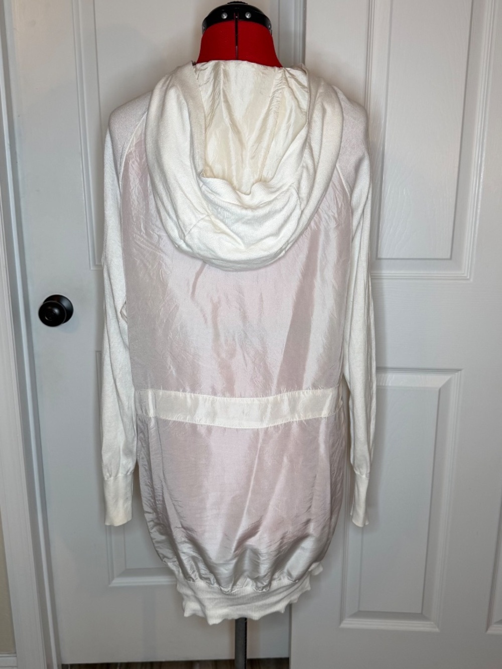 L.A.M.B Gwen Stefani Silk Cotton Lightweight Longs Sleeve Hooded Jacket Women XS - Picture 2 of 9